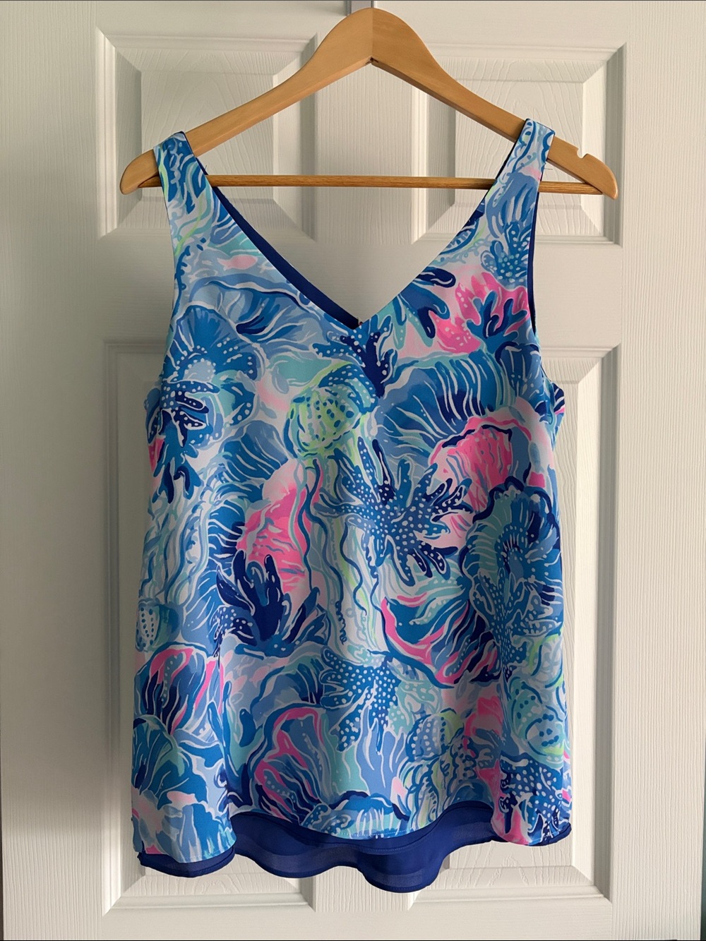 Lilly Pulitzer | Florin Reversible Tank Top | Saltwater Blue Shade Seekers